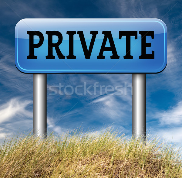 Osobowych informacji duży brat banner prywatność Zdjęcia stock © kikkerdirk