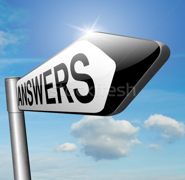 Antworten finden Fragen Suche Lösung Informationen Stock foto © kikkerdirk