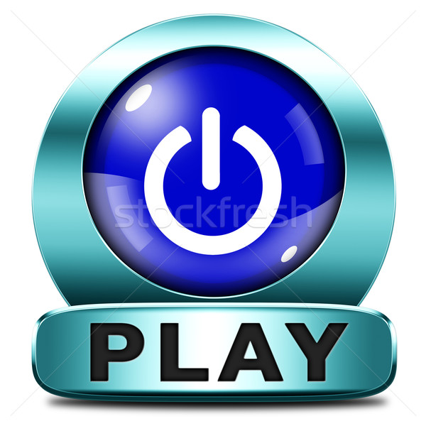 play button Stock photo © kikkerdirk