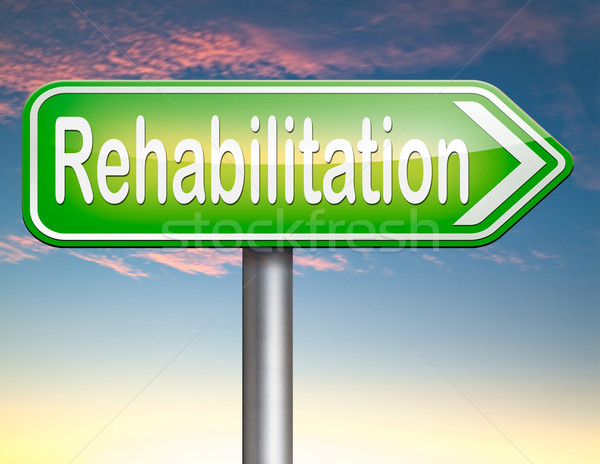 Rehabilitasyon rehabilitasyon ilaçlar alkol bağımlılık spor Stok fotoğraf © kikkerdirk