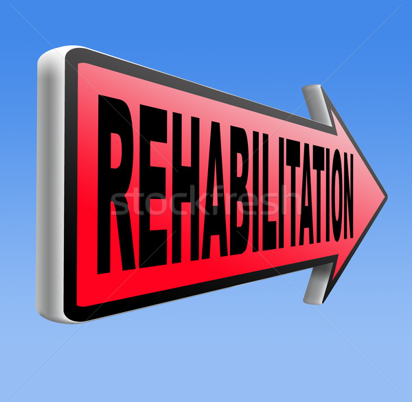 Rehabilitatie afkickkliniek drugs alcohol verslaving sport Stockfoto © kikkerdirk