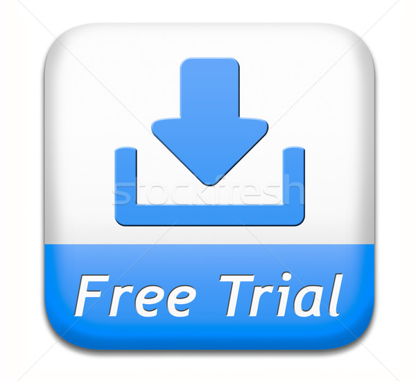 Free trial download button Stock photo © kikkerdirk