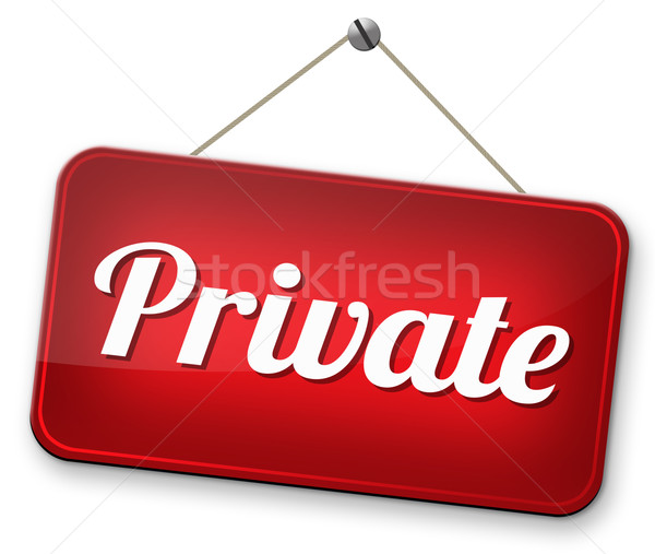 Információ korlátozott személyes adat információ védelmez Stock fotó © kikkerdirk