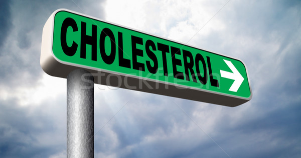 Wysoki cholesterol poziom obniżyć układu sercowo-naczyniowego choroba Zdjęcia stock © kikkerdirk