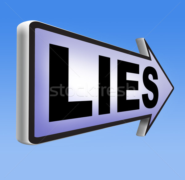 Stock photo: telling lies