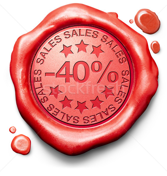 40% off sales Stock photo © kikkerdirk