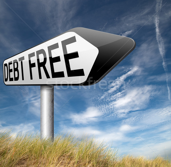 Stock photo: debt free