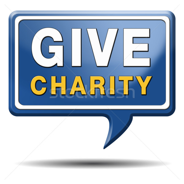 Dać dobroczynność przycisk darować ceny pomoc Zdjęcia stock © kikkerdirk