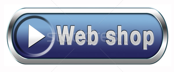 Háló bolt webshop gomb online vásárlás ikon Stock fotó © kikkerdirk