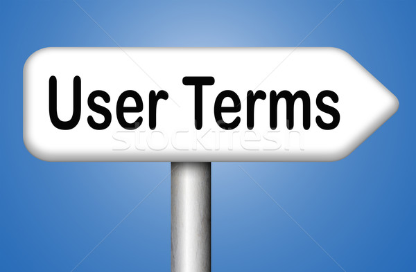 Stock photo: user terms
