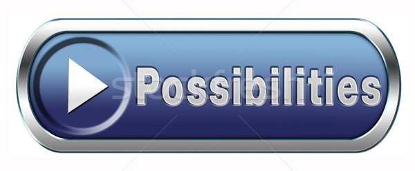 Possibilidades oportunidades botão ícone vida sucesso Foto stock © kikkerdirk