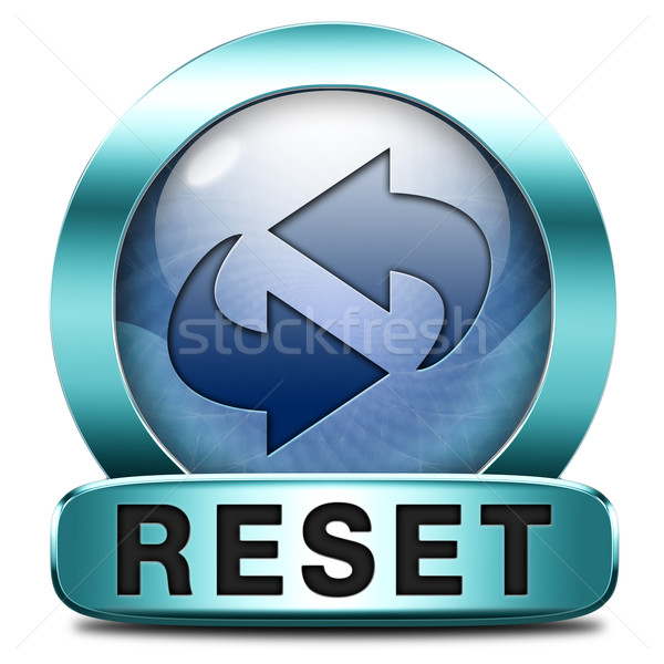 Stock photo: reset icon