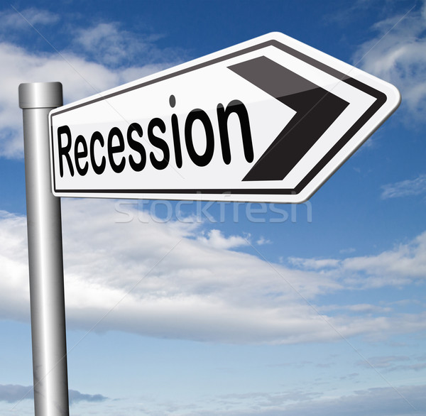 Rezession global wirtschaftlichen Krise Bank hat Stock foto © kikkerdirk