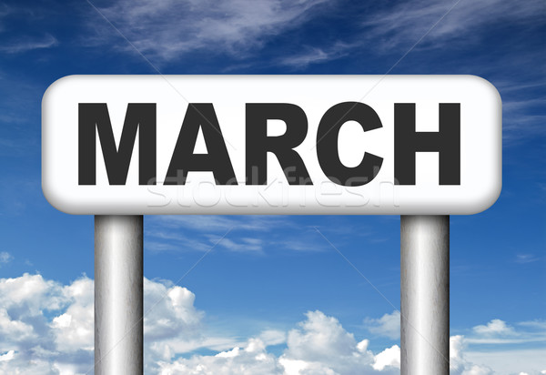 Stock photo: next march