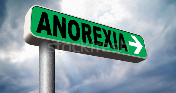 Anorexia mananca greutate profilaxie tratament Imagine de stoc © kikkerdirk