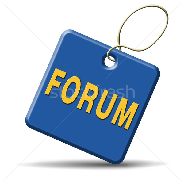 Forum internet site www s'identifier discussion [[stock_photo]] © kikkerdirk