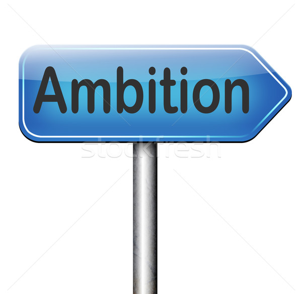 Ambitie denk groot ingesteld doelen verandering Stockfoto © kikkerdirk