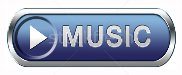 Stock photo: music button