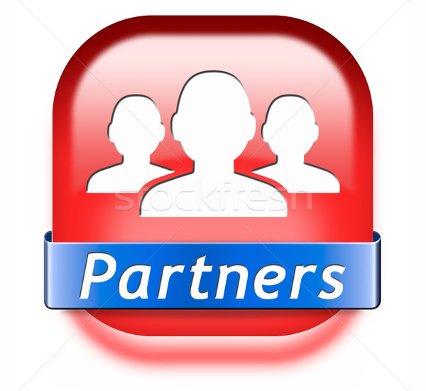 partners button Stock photo © kikkerdirk