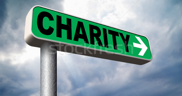 Caritate donatie bine cauza bani Imagine de stoc © kikkerdirk