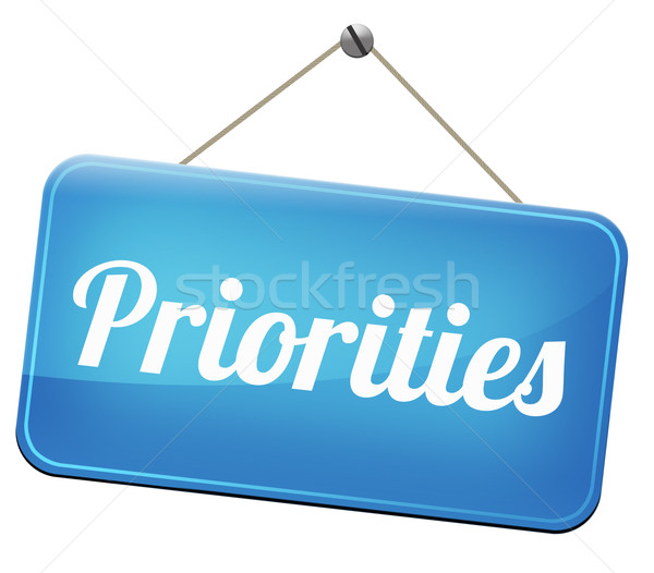 priorities Stock photo © kikkerdirk