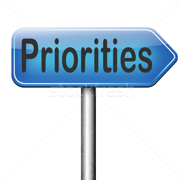 priorities Stock photo © kikkerdirk