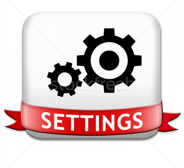 settings button Stock photo © kikkerdirk