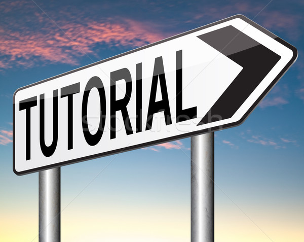 Tutorial aprender on-line vídeo lição Foto stock © kikkerdirk