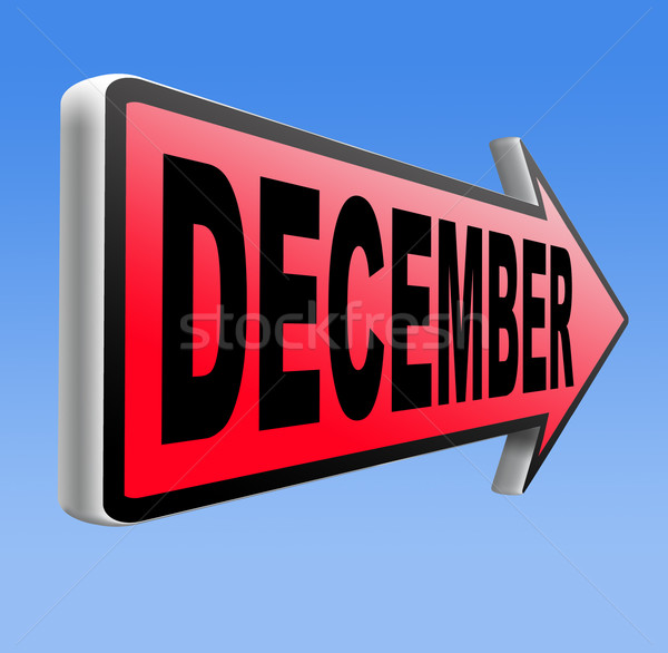 December laatste maand jaar winterseizoen evenement Stockfoto © kikkerdirk