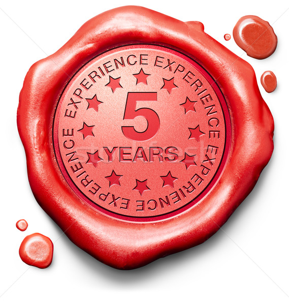 Cinco año experiencia año superior Foto stock © kikkerdirk
