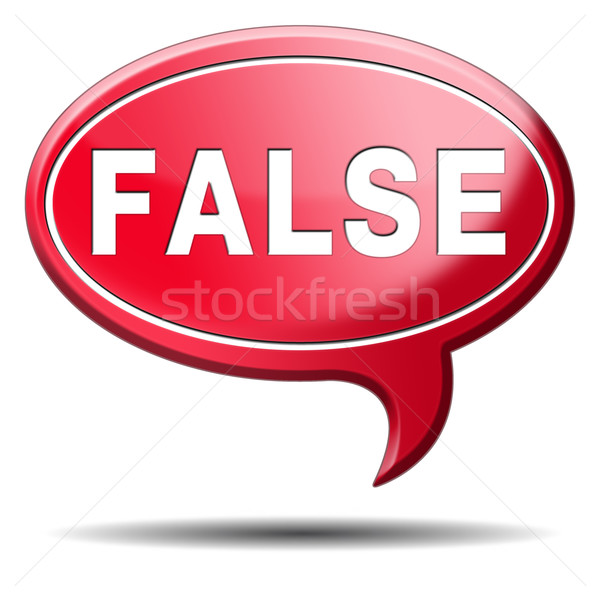 false answer Stock photo © kikkerdirk