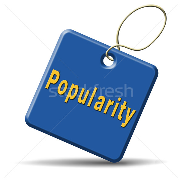 Népszerűség hírnév híres címke ikon bestseller Stock fotó © kikkerdirk