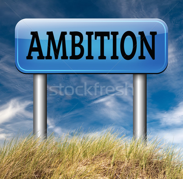 Ambitie set obiectivele schimba viitor de succes Imagine de stoc © kikkerdirk