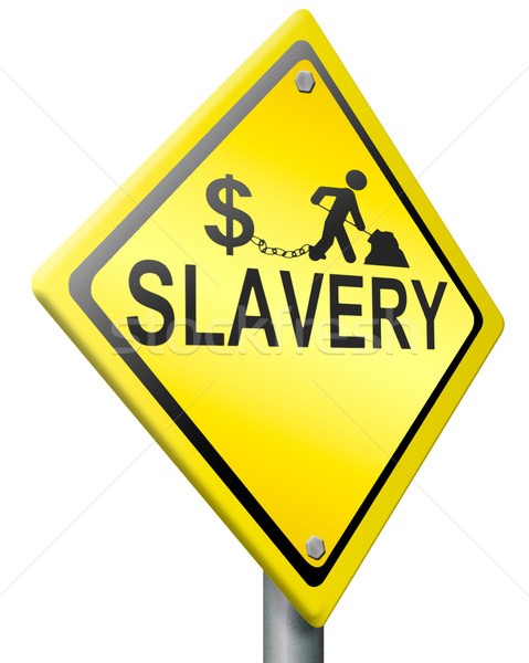 Slavernij gevangene werken geld business werk Stockfoto © kikkerdirk