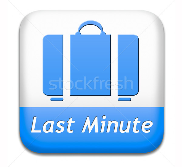 Letzte Minute Ticket Buchung Flug Reservierung Stock foto © kikkerdirk