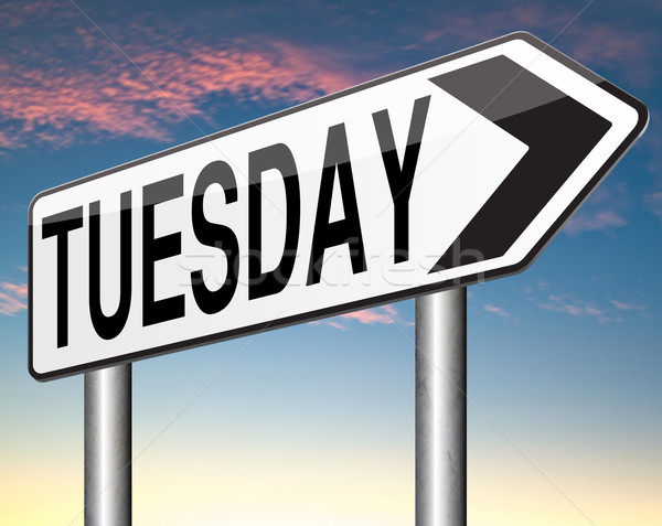 Tuesday sign Stock photo © kikkerdirk