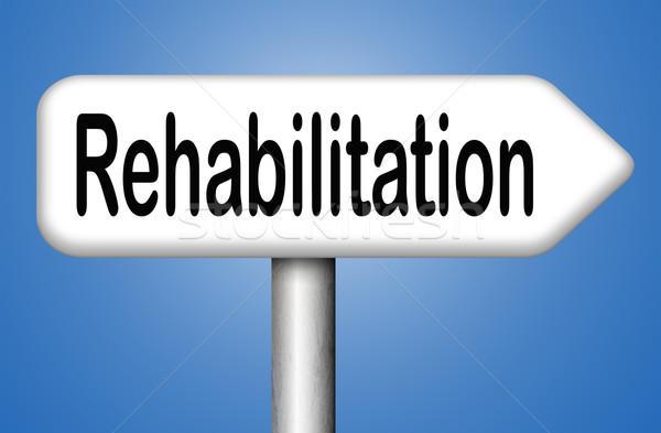 Rehabilitation Reha Drogen Alkohol Abhängigkeit Sport Stock foto © kikkerdirk
