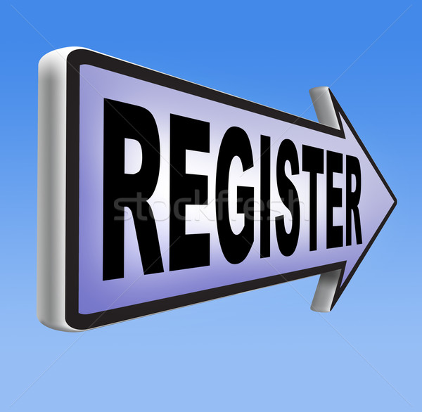 Stock photo: register