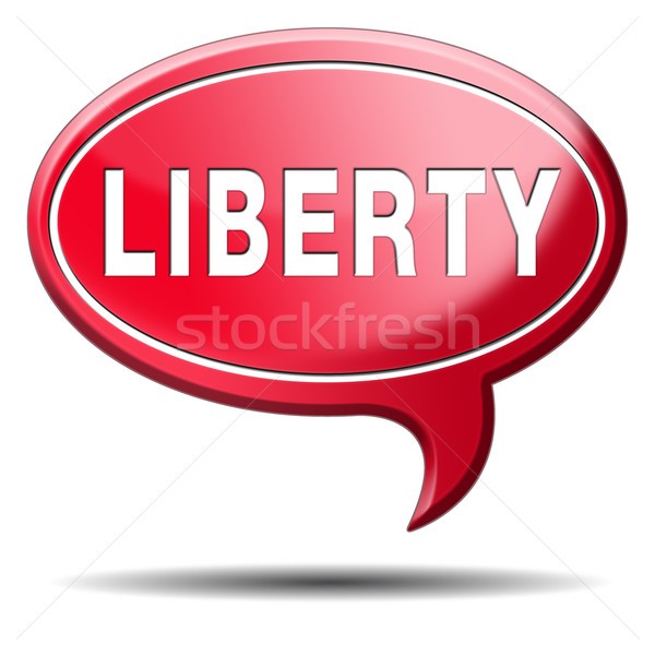 Vrijheid vrijheid democratie mensenrechten gratis toespraak Stockfoto © kikkerdirk