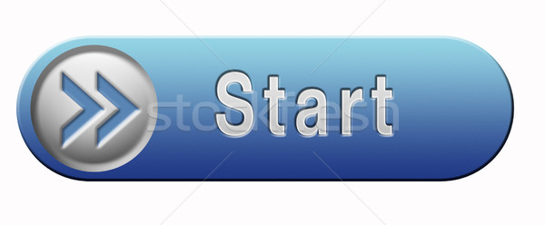 Start knop teken Stockfoto © kikkerdirk