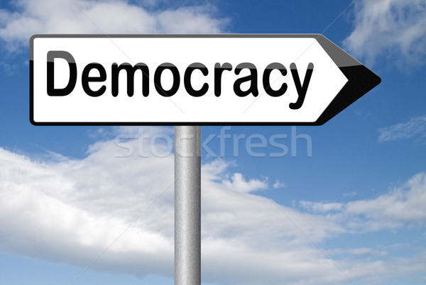 民主主義 政治的 自由 電源 人 新しい ストックフォト © kikkerdirk