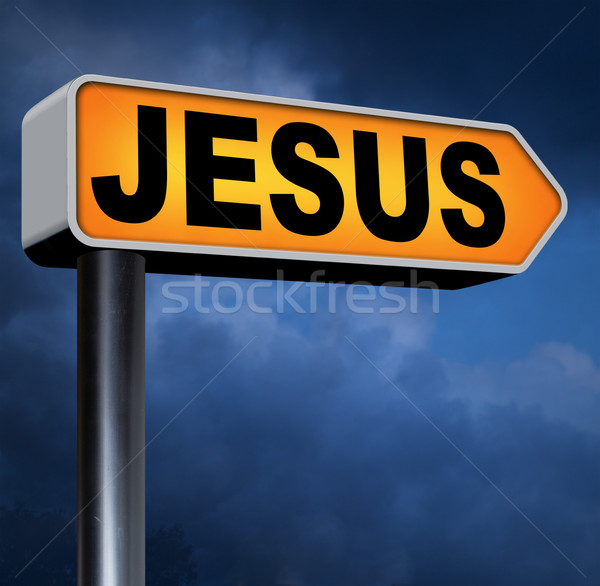 Иисус Христа ведущий способом веры спаситель Сток-фото © kikkerdirk