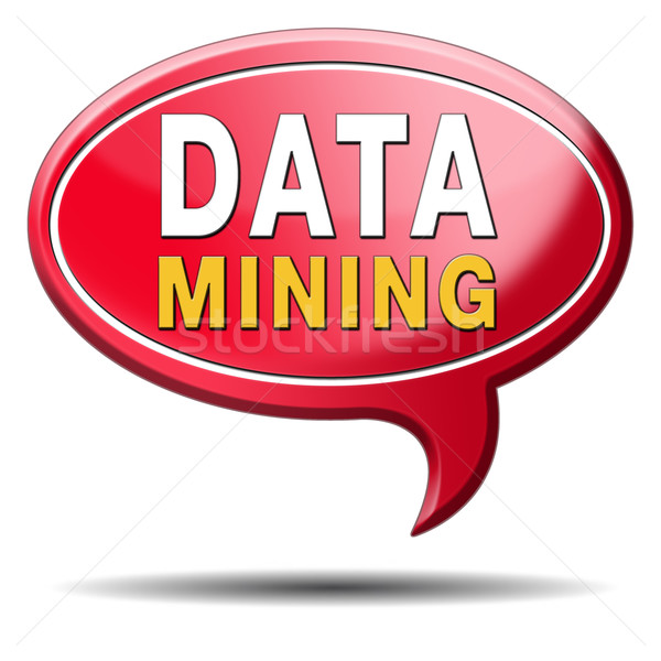 data mining icon Stock photo © kikkerdirk