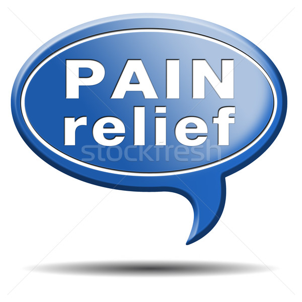 Schmerzen Erleichterung Management Schmerzmittel andere Behandlung Stock foto © kikkerdirk