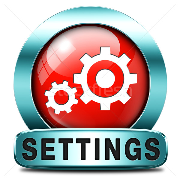 settings button Stock photo © kikkerdirk