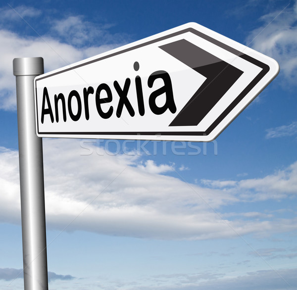 Anorexia mananca greutate profilaxie tratament Imagine de stoc © kikkerdirk