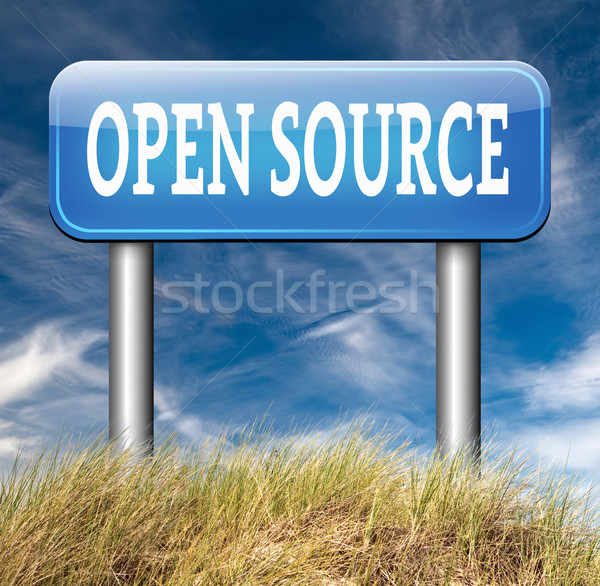 Deschide sursa program software-ul economie Internet Imagine de stoc © kikkerdirk