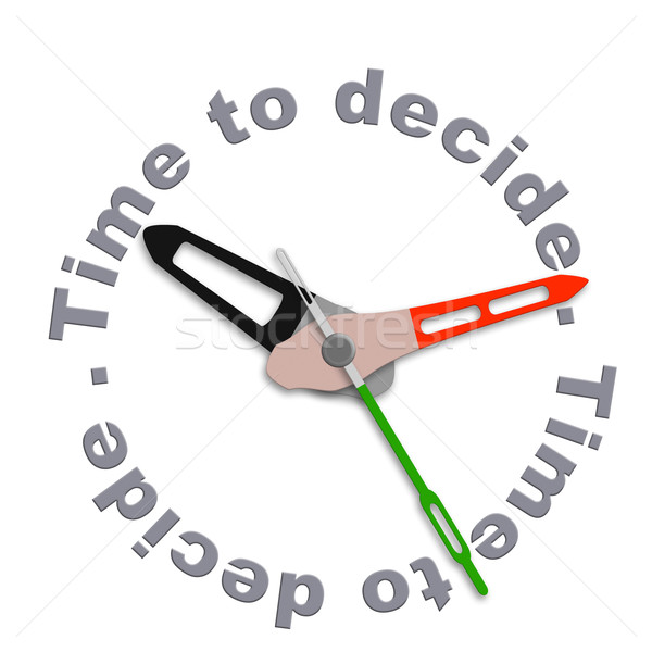 Idő készít döntések választ opció határozatlan Stock fotó © kikkerdirk