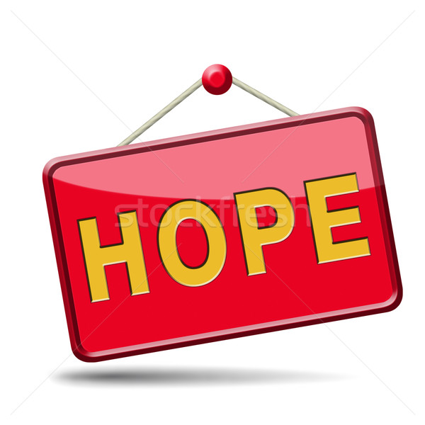 Speranţă buton luminos viitor plin de speranta cel mai bun Imagine de stoc © kikkerdirk