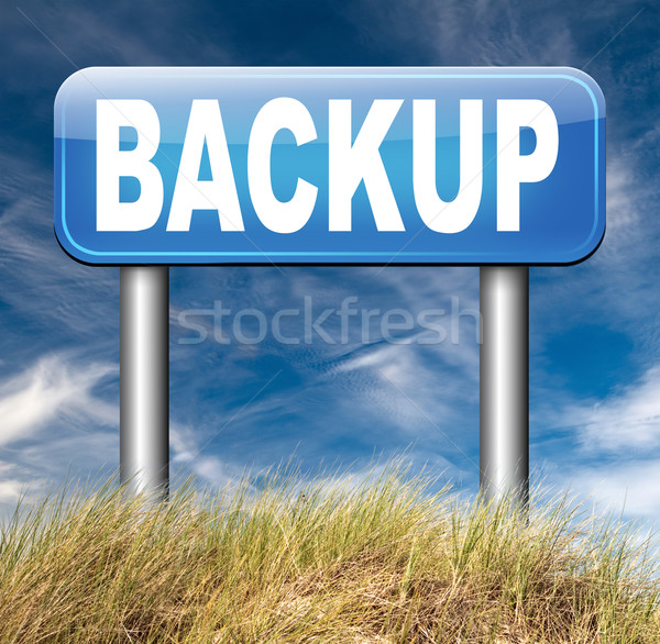 Stockfoto: Backup · gegevens · software · kopiëren · wolk · schijf